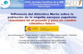Influencia del Atlántico Norte sobre la población de la ... · Influencia del Atlántico Norte sobre la población de la anguila europea española: relaciones en el pasado y para