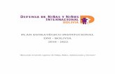 PLAN ESTRATÉGICO INSTITUCIONAL DNI - BOLIVIA 2018 - 2022€¦ · En la construcción y formulación del Plan Estratégico Institucional para el quinquenio 2018 – 2022 participó