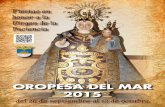 OROPESA DEL MAR 2015 - Castellón InformaciónORPESA/OROPESA DEL MAR 2015 OROPESA 2015 3SALUDA DEL ALCALDE Es siempre un inmenso honor poder saluda - ros otro año más en la celebración