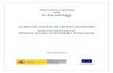 Observatorio e-Igualdad UCM - Inmujer · La brecha digital de género en España: análisis multinivel Observatorio e Igualdad (UCM) 7 conectaban a diario, por un 61,8% de mujeres