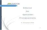 Informe De Ejecución Presupuestaria - JUDESURjudesur.go.cr/wp-content/uploads/2016/03/Informe-Ejecucion-II... · Con el presente informe se pretende cumplir con la normativa vigente,