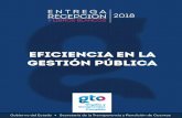 Eficiencia en la gestión pública - Secretaría de la ...strc.guanajuato.gob.mx/wp-content/uploads/2018/09/... · transversal de Buen Gobierno a fin de lograr “la transformación