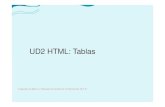 UD2 HTML: Tablas · TABLAS. Concepto Las tablas son uno de los elementos más potentes en HTML, representan información organizada por filas y columnas. Las tablas se pueden anidar.