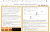 M. Franco, B. Valencia, J. González, J. Lunaclir-lab.org/images/Protocolos/CARTELCOMETAS.pdf · Determinación de la inestabilidad genómica asociada al tabaquismo en jóvenes universitarios