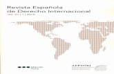 Revista Española de Derecho Internacional · CERVERAVALLTERRA,M., Avances y mejoras del marco normativo para la asisten- ... Jurisprudencia española y comunitaria de Derecho internacional