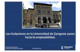 Las titulaciones en la Universidad de Zaragoza: pasos hacia la empleabilidadice.unizar.es/sites/ice.unizar.es/files/users/leteo/... · 2017. 1. 24. · Los títulos de grado se orientan
