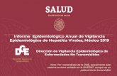 Informe Epidemiológico Anual de Vigilancia Epidemiológica ......Proporción de casos de Hepatitis B por institución notificante, México 2019 IMSS_ORD SSA OTRAS ISSSTE PEMEX SEDEMAR