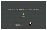 Transformación digital para PYMES · 2 days ago · Esta guía de transformación digital para la pyme nace con la idea de simplificar la tarea de integrar el uso de las nuevas tecnologías