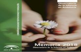 Memoria de actividad OIA 2018 · Memoria de actividad 2018 Observatorio de la Infancia en Andalucía La colección especializada en infancia y adolescencia procede de adquisiciones,