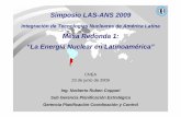 Mesa Redonda 1: “La Energía Nuclear en Latinoamérica” · Potencia Nuclear Instalada en el Mundo Fuente: OIEA Organismo Internacional de Energía Atómica . GENERACIÓN ELÉCTRICA