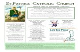 Week of June 16/ Semana del 16 de Junio · 6/16/2019  · Week of June 16/ Semana del 16 de Junio Parish Mission Statement: St. Patrick’s Church is a Catholic, multicultural parish
