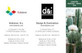 Kobiznor, S.L. Design & Ilumination · COLECCIÓN PRIMAVERA – VERANO 2018 Kobiznor, S.L. C/ Guipuzkoa nº 46, Bajo CP 48920 Portugalete (Vizcaya). Teléfonos: 946 410 244 – 944