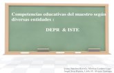 Competencias educativas del maestro según diversas ... · Estándares Profesionales de los Maestros de Puerto Rico • El desarrollo en las tecnologías de información y comunicación