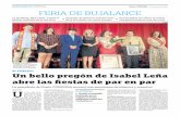 Un bello pregón de Isabel Leña abre las fiestas de par en par · los, el Trenecito Turístico para acer-car a la gente a la feria y sobre todo la grandiosidad la Caseta Municipal