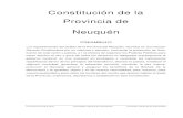 Constitución de la Provincia de Neuquén - unq.edu.armunicipios.unq.edu.ar/modules/mislibros/archivos/neuquen.pdf · en la Constitución Nacional, a la que reconoce como Ley Suprema.