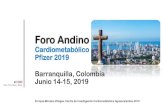Foro Andino Cardiometabólico Pfizer 2019 Barranquilla, Colombia … 14-FORO... · 2019. 6. 15. · Foro Andino Cardiometabólico Pfizer 2019 Barranquilla, Colombia el CIC Junio 14-15,