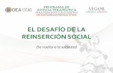EL DESAFÍO DE LA REINSERCIÓN SOCIAL · Corresponsables en la reinserción social : SU LOGO : Colaboración en REINSERCIÓN SOCIAL CENTRA Chiapas-Toks-SEGOB : Los CENTRA son impulsados