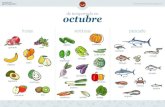 de temporada en octubre · de temporada en octubre frutas verduras pescado a˜uacate plátano pepino calabaza zanahoria lechu˜a nabo sardina pez espada sepia pera manzana nécora