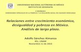 Relaciones entre crecimiento económico, desigualdad y ...ladupo.igg.unam.mx/sem_dimensiones/presentaciones/mesa1/Relaci… · México. Tasas de crecimiento, 1950-2015.-10.00-5.00