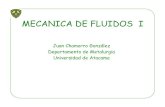MECANICA DE FLUIDOS I€¦ · MECANICA DE FLUIDOS I Juan Chamorro González Departamento de Metalurgia Universidad de Atacama. DINÁMICA ELEMENTAL DE FLUIDOS ECUACIÓN DE BERNOULLI.