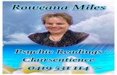 Psychic Reading Australia Dr Jason Betts Psychic of the Year - … · 2019. 1. 16. · Roweana Miles Psychic Readings Clairsentience ~ 0419 531 114 ~ Title: roweanamiles Author: Dr