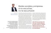 redes sociales empresa - Juan Merodio · Redes sociales y empresa: si no escuchas, no te escucharán Es bien sabido y oído por todos que las empresas de- ben estar en redes sociales.