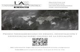 Proyectos de cooperación interuniversitaria experiencias ...socialsuv.org/wp-content/uploads/2017/11/0e26a0_12... · Premio Iberoamericano de ensayo, investigación y experiencias