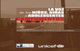 ADOLESCENTES€¦ · UTPCH) suscribieron el año 2008 un convenio de cooperación con el fin de conocer las condiciones de habitabilidad y desarrollo de los niños y niñas que se