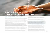 ESCASEZ Y CALIDAD DE AGUA - Tumblr€¦ · agua pondrá también afectarse debido al continuo deshielo, toda vez que más de dos millones de peruanos dependen directamente del agua
