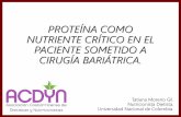 ABORDAJE NUTRICIONAL PERIOPERATORIO EN EL PACIENTE …acdyn.cr/wp-content/uploads/2019/02/proteina-como... · 2019. 3. 25. · Modificación anatómica del TGI con el objetivo de