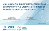Salud y economía: una convergencia necesaria para ......Salud y economía: una convergencia necesaria para enfrentar el COVID-19 y retomar la senda hacia el desarrollo sostenible