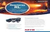 Reactores RL - Pillar REACTORES RL.pdf · Nuestros reactores de línea/carga RL son las mejores unidades de calidad de energía en su clase, con una larga historia de rendimiento