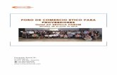 FORO DE COMERCIO ETICO PARA PROVEEDORES · 2018. 10. 22. · FORO DE COMERCIO ETICO PARA PROVEEDORES Hotel AC SEVILLA FORUM (Sevilla), 28 de junio de 2016 Conexión Social SL. C