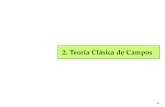 2. Teoría Clásica de Campos - UGRjillana/Docencia/TCP/t2.pdf · Teorema de Noether Si deﬁnimos lascargas Qa d3x j0 a (t,~x) (48) vemos que la conservación de la corriente jm