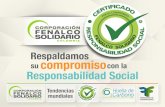 Respaldamos su compromisocon la Responsabilidad Socialfenalcosolidario.com/.../portafolio-corporativo.pdf · reportes de RSE. Identifica la lista de las 100 empresas líderes en sustentabilidad.