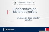Licenciatura en Bibliotecología · 2019. 1. 30. · lbi@udgvirtual.udg.mx motivándolo y preguntando sobre su participación en plataforma y la importancia de mantenerse en el curso.