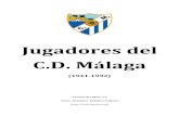 Jugadores del C.D. Málaga - Jugadores CD Malaga.pdf• Becerril (José Becerril Minguela) • 21/08/1926 Madrid • Defensa • 1950-1953 • Beigveder (Eduardo Beigveder Merino)