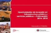 Oportunidades de inversión en infraestructura pública y servicios … · 2017. 8. 29. · Oportunidades de inversión en infraestructura pública y servicios públicos – ProInversión