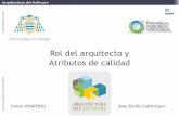 Presentación de PowerPoint · Rol del arquitecto y Atributos de calidad Curso 2019/2020 Jose Emilio Labra Gayo. Arquitectura del Software ca ... el tiempo de respuesta debería ser