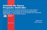 Informe de Cierre Proyecto: DUO1001 - Duoc UCobservatorio.duoc.cl/sites/default/files/duo1001...competencias del currículum de formación de las carreras técnicas de nivel medio