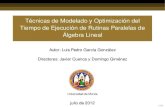 Técnicas de Modelado y Optimización del Tiempo de ...luna.inf.um.es/grupo_investigacion/PFCs_y_TMs/2012... · 1 Mejoras en el modelado de rutinas de álgebra lineal Antecedentes