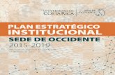 CONSEJO DE SEDE - Universidad de Costa Rica · 2019. 9. 10. · 6 Plan estratégico de la Sede de Occidente 2015-2019 INTRODUCCIÓN La Sede de Occidente de la Universidad de Costa