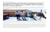 El Ayuntamiento de Aracena inaugura la primera estación de ... · El Ayuntamiento de Aracena inaugura la primera estación de recarga de vehículos eléctricos de Andalucía con