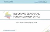 Presentación de PowerPoint...2018/11/09  · en la Feria Fruto de mi Tierra que se realizó durante las fiestas del municipio de Dabeiba (Antioquia). Resultados INFORME SEMANAL FONDO
