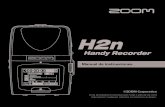 Manual de instruccionesUso de tarjetas SD de antiguas grabadoras de la serie H 85 H2n Handy Recorder Uso de tarjetas SD de antiguas grabadoras de la serie H 1. Con la tarjeta SD insertada,