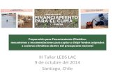 III Taller LEDS LAC 9 de octubre del 2014 Santiago, Chileledslac.org/wp-content/uploads/2015/08/cardona_preparacion_para... · Contribución del Grupo del Banco Mundial al financiamiento