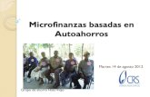 Microfinanzas basadas en Autoahorros · Taller de capacitación a organizaciones. En el año 2011CRS-República Dominicana inicio la metodología de microfinanzas basadas en Autoahorro