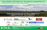 Octubre 2020 - unilibre.edu.co€¦ · Sabana de Torres Santander Octubre 2020. 2 ... momento, el mes de septiembre culminó con presencia de lluvias entre lo climatológico y por