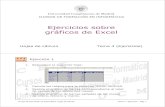 Ejercicios sobre gráficos de Excel · Ejercicios sobre gráficos de Excel Hojas de cálculo Tema 4 (Ejercicios) CURSOS DE FORMACIÓN EN INFORMÁTICA Universidad Complutense de Madrid