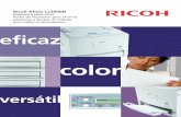 Impresora láser color Poder de impresión para oficinas ... · para grupos de trabajo a precio de escritorio. La nueva impresora Aficio CL3500N de Ricoh incluye las últimas tecnologías
